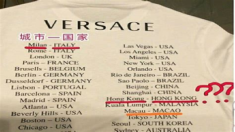 versace cina errore|Versace apologises after T.